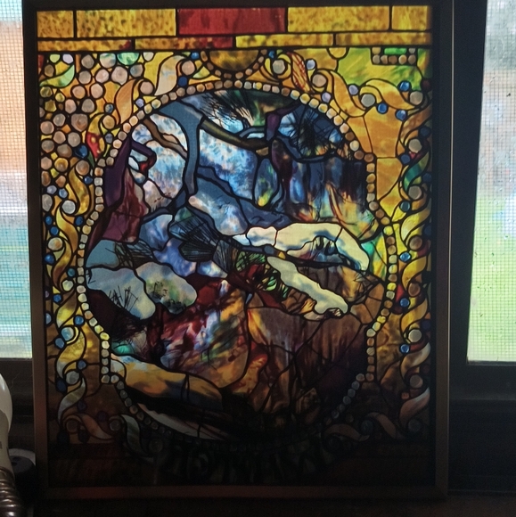 Ebros Louis Comfort Tiffany Four Seasons Collection Winter Stained Glass - Picture 3 of 8